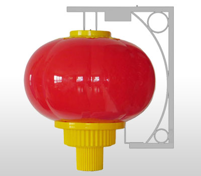 古典單燈鐵支架LED防水燈籠